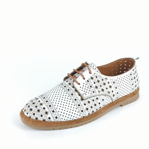 Dámské polobotky Manitu 840136-03 bílé