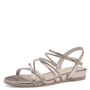 Dámské sandály na klínku Tamaris 1-28103-42 933 zlaté