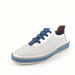 Dámské polobotky Manitu 850095-05 bílé