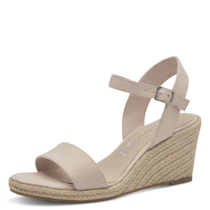 Dámské sandály na klínku Tamaris 1-28300-42 251 béžové