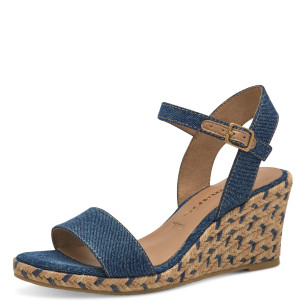 Dámské sandály na klínku Tamaris 1-28300-42 8A2 modré