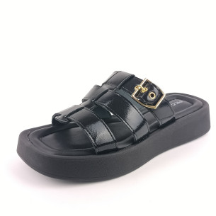 Dámské pantofle na platformě Piccadilly 223060-1 černé