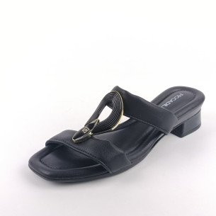 Dámské pantofle na podpatku Piccadilly 475012-3 černé