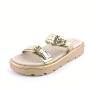 Dámské pantofle Piccadilly 486002-1 zlaté