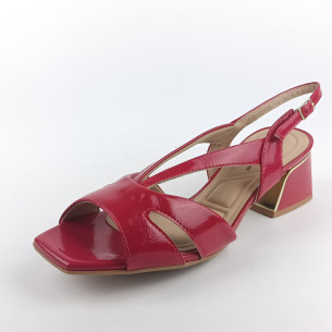 Dámské sandály na podpatku Piccadilly 543082-1 červené