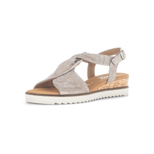 Dámské sandály na klínku Gabor 62.751.95 metalické