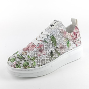 Dámské tenisky na klínku Mustang 1468-301-155 multicolor