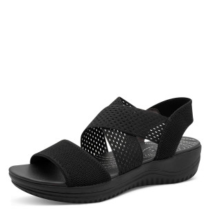 Dámské sandály ma klínku Jana 8-28768-42 001 černé