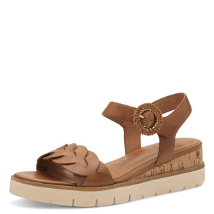 Dámské sandály na klínku Tamaris 1-28258-44 305 hnědé