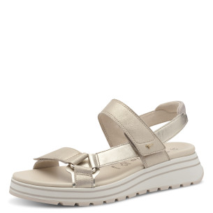 Dámské sandály na klínku Tamaris 1-28267-44 116 béžové