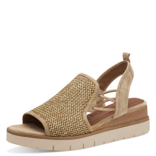 Dámské sandály na klínku Tamaris 1-28240-44 435 hnědé