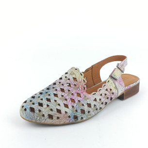 Dámské sandály na podpatku Kremara 182-30 multicolor