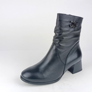 Dámské zimní boty na podpatku Barton 25193 černé