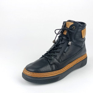 Dámské zimní kotníkové boty Manitu 990354-01 černé