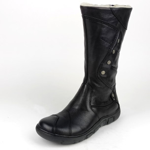 Dámské zimní kozačky Kacper 4-0121 163+163-BSF černé