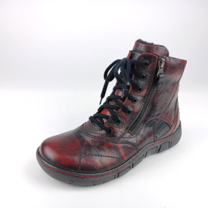 Dámské kotníkové zimní boty Kacper 4-0595 červené