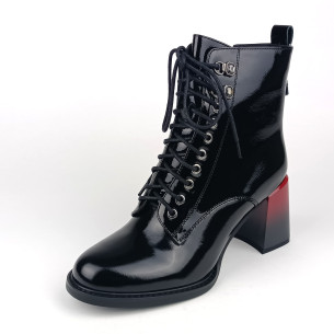 Dámské kotníkové boty na podpatku Ladies AZL2428 černé