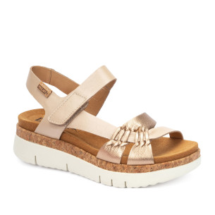 Dámské sandály na klínku PIKOLINOS W4N-0968CLC1 béžové