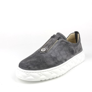 Dámské polobotky Guero P075-YZ587 šedé