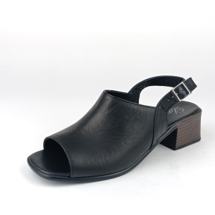 Dámské sandály na podpatku Ladies 24325 černé