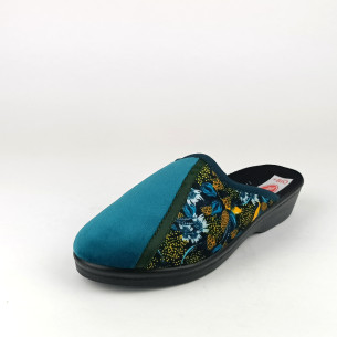 Dámské domácí pantofle na klínku Rogallo 29532 zelené