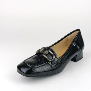 Dámské mokasíny na podpatku Dorking D9303-NA černé