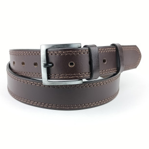 Pánský opasek Jeans IT. Pennybelts hnědý - šířka 38 mm