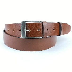 Pánský opasek Jeans IT. Pennybelts hnědý - šířka 38 mm