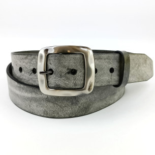 Dámský opasek Jeans Pennybelts šedý - šířka 38 mm