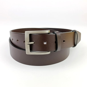 Pánský opasek Jeans Pennybelts hnědý - šířka 38 mm