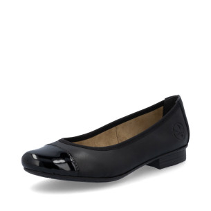 Dámské baleríny na podpatku Rieker 51998-00 černé