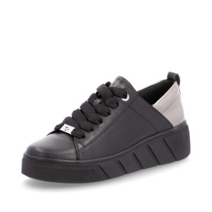 Dámské tenisky na platformě Rieker W0502-03 černé