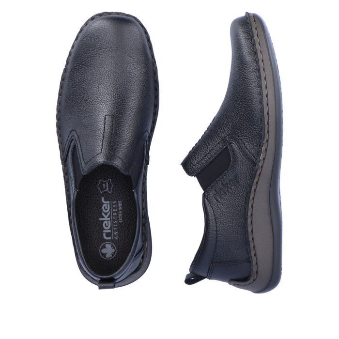 detail Pánské mokasíny Rieker 05264-00 černé