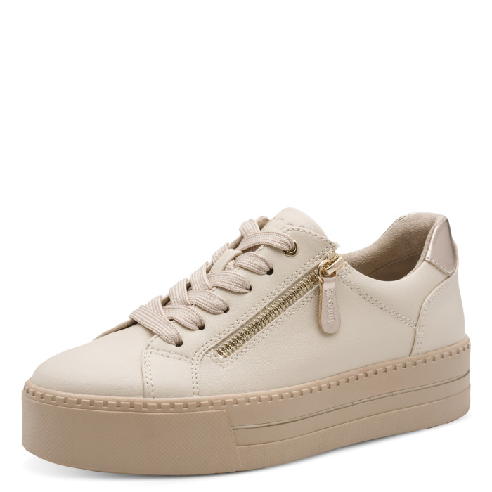 detail Dámské tenisky na platformě Jana Softline 8-23767-43 411 Béžové