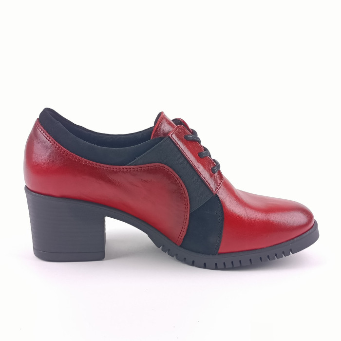 detail Dámské polobotky Barton 24-2547 červené