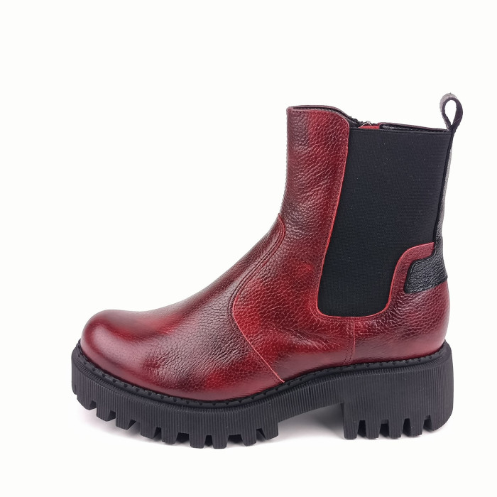 detail Dámské kotníkové boty Bartoň 242510 vínové