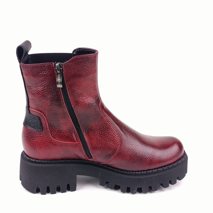 detail Dámské kotníkové boty Bartoň 242510 vínové