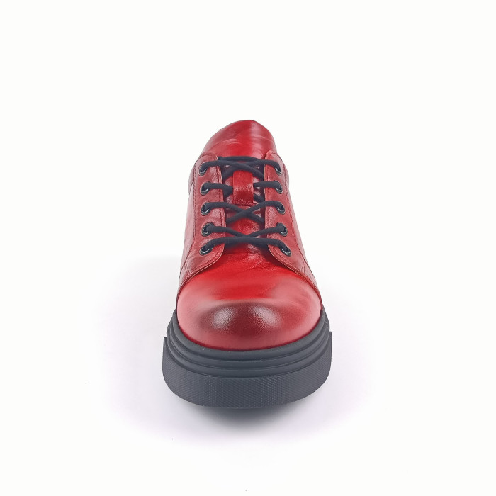 detail Dámské polobotky Bartoň 242546 červené