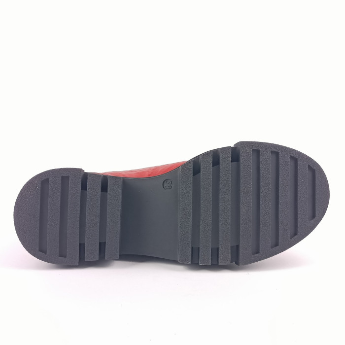 detail Dámské polobotky Bartoň 242546 červené