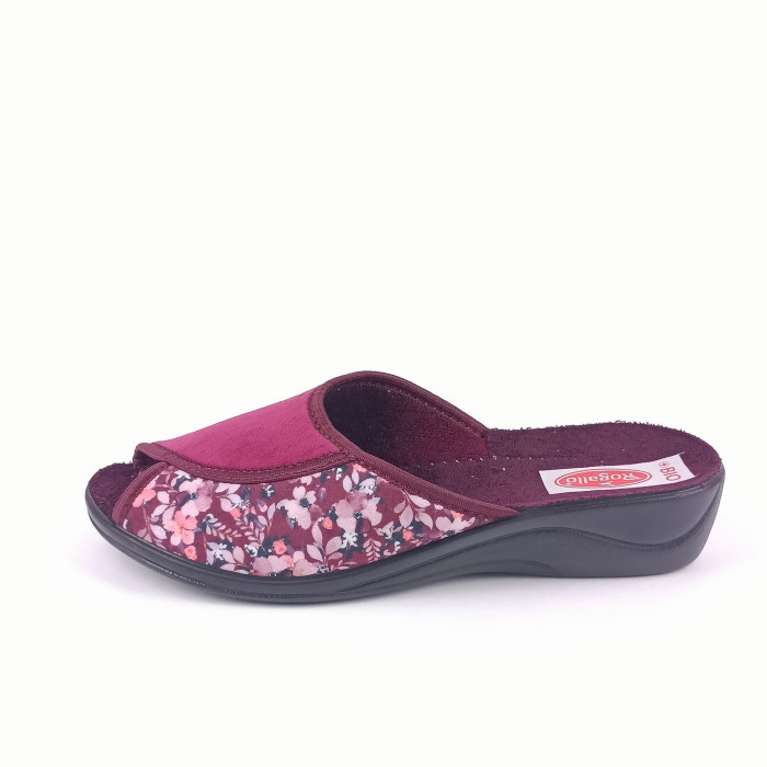 detail Domácí pantofle Rogallo E/29152 vínové