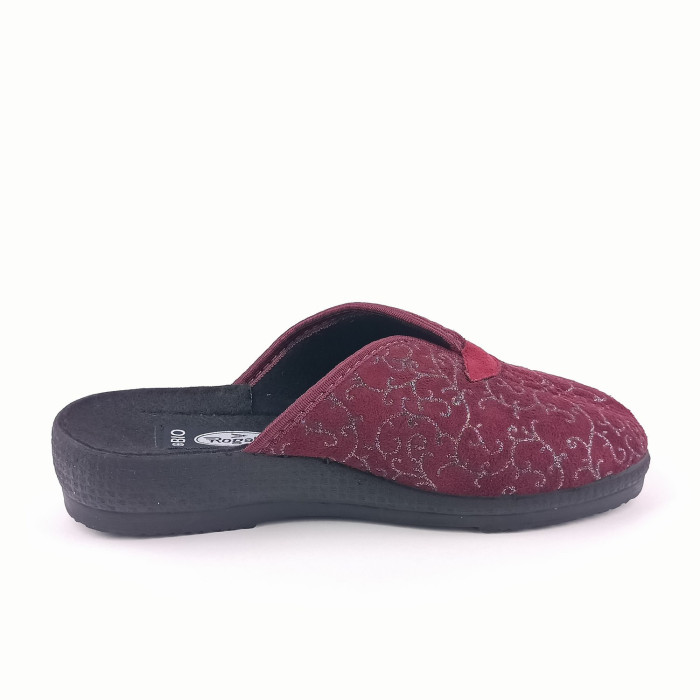 detail Domácí pantofle Rogallo 3340/017 vínové