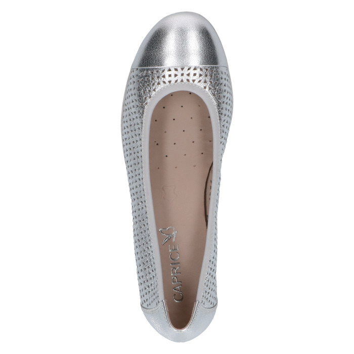 detail Dámské baleríny Caprice 9-22151-42 941 stříbrné