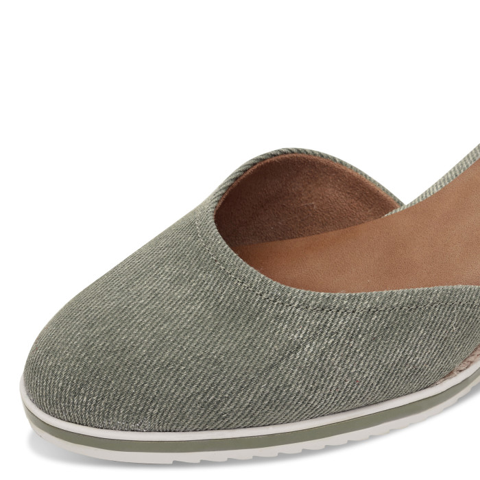 detail Dámské lodičky na klínku Tamaris 1-22319-44 771 zelené