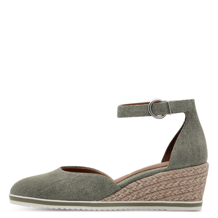 detail Dámské lodičky na klínku Tamaris 1-22319-44 771 zelené