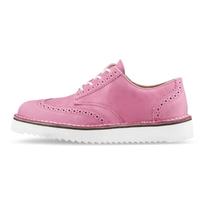 detail Dámské polobotky Vasky Brogue Low Pink