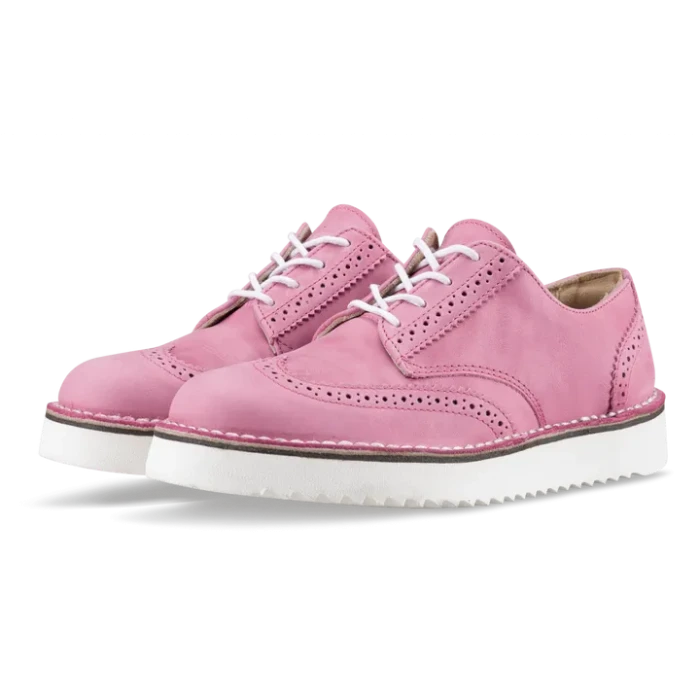 detail Dámské polobotky Vasky Brogue Low Pink