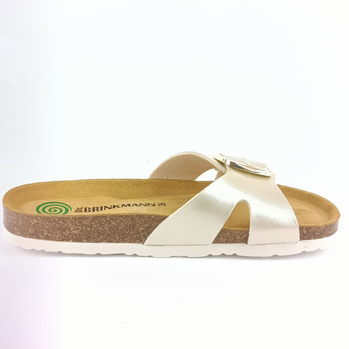 detail Dámské zdravotní pantofle Dr.Brinkmann 700700-08 metalické