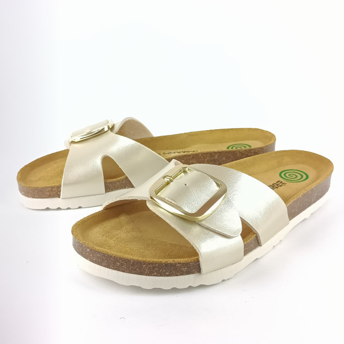 detail Dámské zdravotní pantofle Dr.Brinkmann 700700-08 metalické