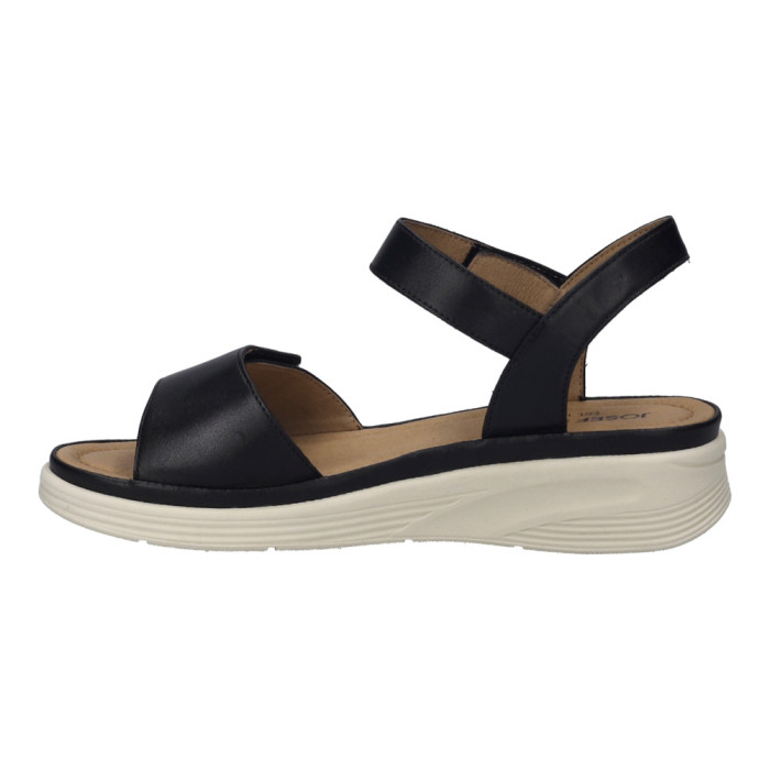 detail Dámské sandály na klínku Josef Seibel 76401 205 100 černé