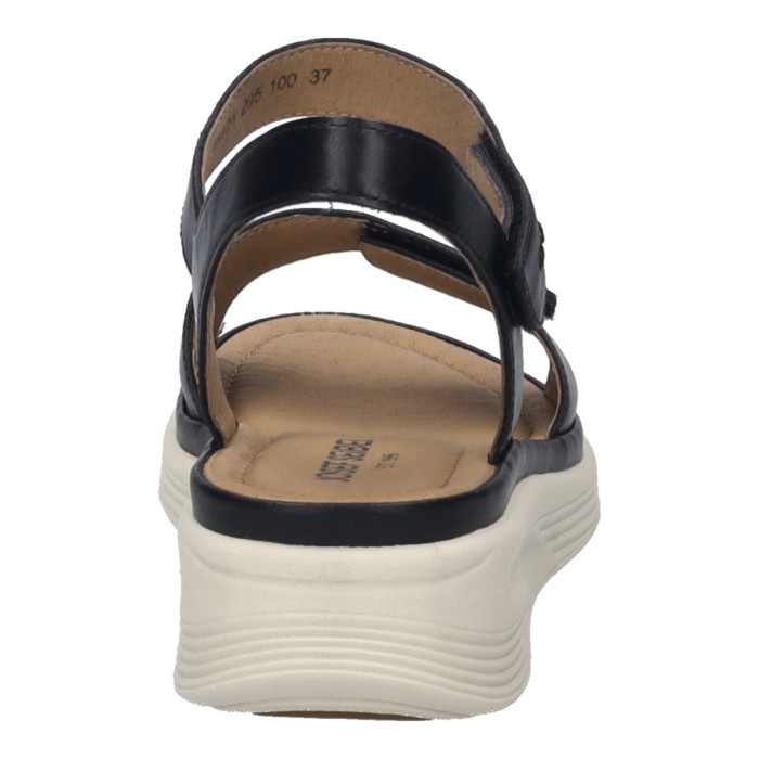 detail Dámské sandály na klínku Josef Seibel 76401 205 100 černé
